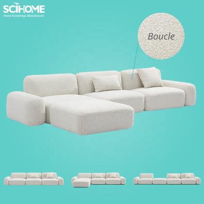 China SCIHOME Modular Living Room Furniture Sets Modular Sofa With Boucle Fabric for sale