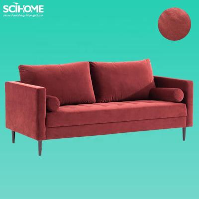 China Other SCIHOME Custom Simple Design 2 Seat Red Small Office Couch for sale