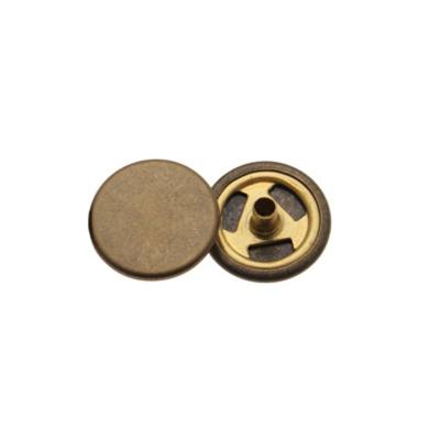 China Custom Size 8mm 10mm 12.5mm 15mm 17mm 20mm Flat Metal Brass Snap Button Cap for Jacket for sale