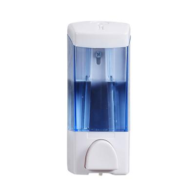 China Plastic Manual Dispenser 300ml Mini Wall Mounted Abs Soap Double Hand Soap Dispenser ABS Soap Dispenser Liquid for sale