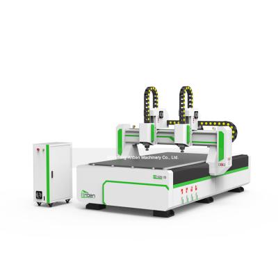 China Double Working Wood Router Machine 1325 3d CNC Carving Milling Machines for sale