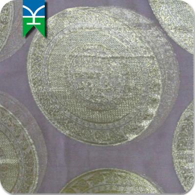 China Jacquard oragiry silk Dubai fabric with great design Islamic style for sale