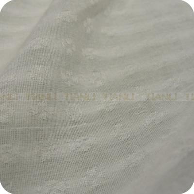 China Jacquard Georgette Fabric pure white for sale