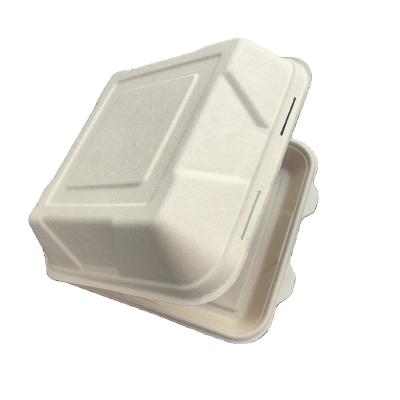 China Mixed Pulp Lunch Food Box Paper Packaging Eco - Friendly Paper Takeaway Packaging for sale