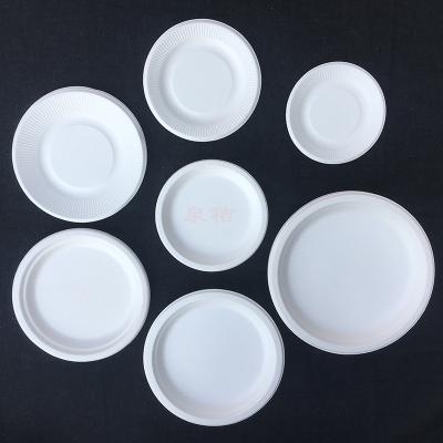 China Environmental Friendly Biodegradable Disposable Paper Plate Tableware Paper Pulp PlatesSugarcane Pulp Tray for sale