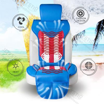 China UNIVERSAL America Design Multifunctional Leather Captain Seats Cushion Cooling And Heat Car Seat Cover Massage Cushion Vibration for sale