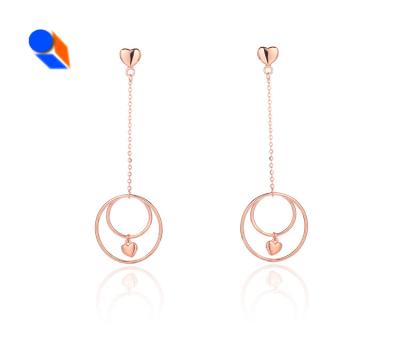 China Environmental Friendly Personality Circles Hoop Earrings For Women Fashion Gold Silver Color Jewelry Retro Trendy Round Hoop Earrings for sale