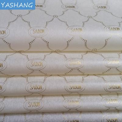 China Wholesale cheap price logo pantone moisture proof gold printed shoe 28gsm wrapping silk tissue paper for sale