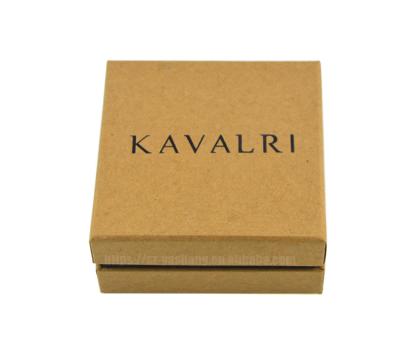 China Handmade Kraft Paper Gift Box With Printing Logo Jewelry Bracelets And Bangles Packaging Box Ring Box for sale