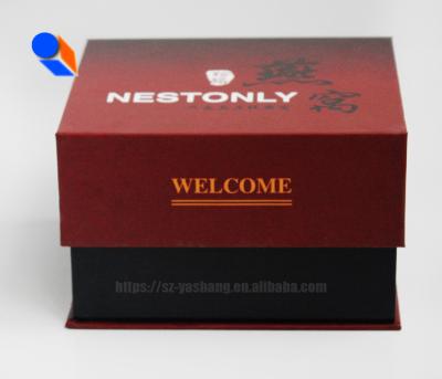 China Custom Recyclable Paper Packaging Watch Cardboard Packaging Gift Square Box for sale