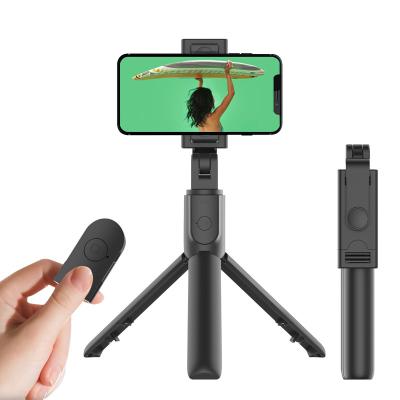 China Lightweight BT Wireless Selfie Tripod Extendable Selfie Stick Aluminium Alloy Phone Stand Holder Remote Control Shutter for Smartphone for sale