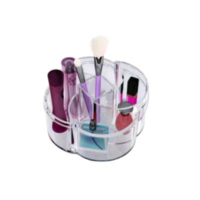 China 2021 Viable Hot Sale Makeup Storage Box Makeup Brush Cylinder Acrylic Lipstick Shelf for sale