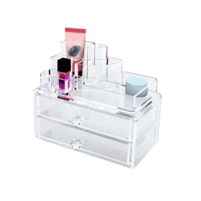 China 2021 Hot Selling Viable Cosmetic Acrylic Storage Box Storage Box Lipstick Storage Box Lipstick Shelf for sale