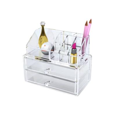 China 2021 Hot Selling Viable Cosmetic Acrylic Storage Box Storage Box Lipstick Storage Box Lipstick Shelf for sale