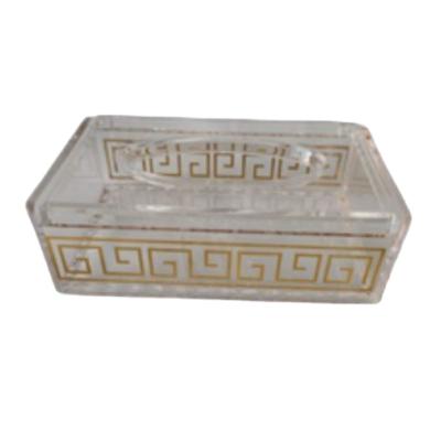 China 2021 Selling Tissue Box Minimalist Acrylic Transparent Attractive Tissue Box Tissue Box Office Dining Room Storage Box for sale