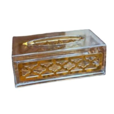 China 2021 Hot Selling Minimalist Acrylic Transparent Tissue Box Tissue Box Office Dining Room Storage Box for sale