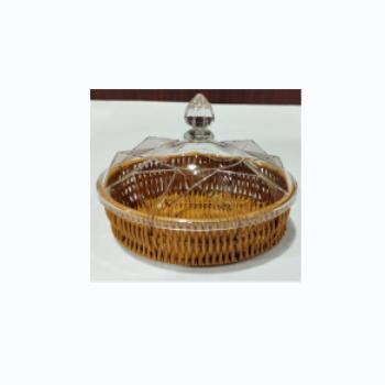 China 2022 factory direct sale strong storage rattan bowl strong tenacity candy weaving bowl for sale