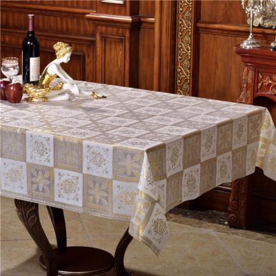 China PVC Film Waterproof Embossed Washable Waterproof Easy To Clean Plastic Table Cloth Roll Table Cloth for sale