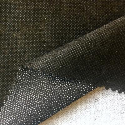 China Double Dot Adhesive Non Woven Fusible Interlining For Garment for sale