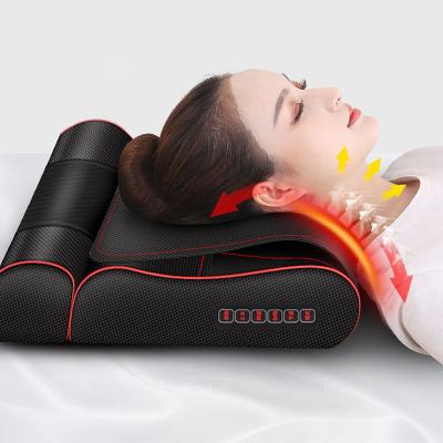 China Massager Electric Infrared Vibration Neck Shiatsu Body Massage Pillow Kneading Cushion for sale