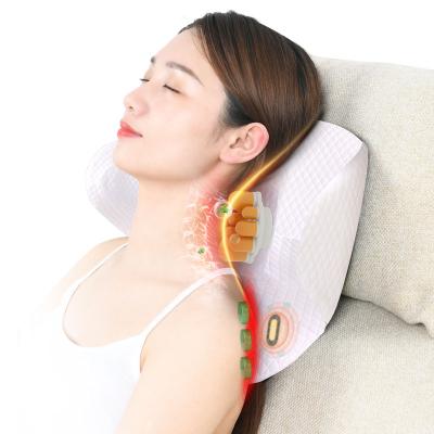 China Black and white body massage pillow for the human body to support the cervical spine comfortable and warm for sale