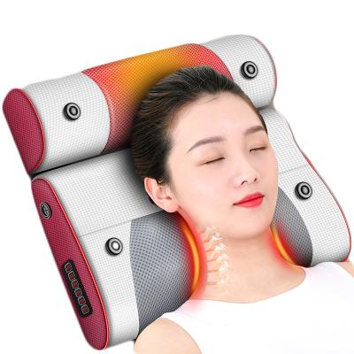 China Multifunctional Red Hot Body Compress Massage Pad With Woven Texture Pillow Stretching In Both Directions for sale