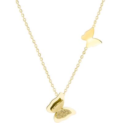 China FASHIONABLE Jewelry Women Elegant 18K Gold Plated Stainless Steel Necklace Charms Pendant Necklace for sale