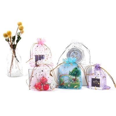 China 13x18cm Organza Bag with Drawstring Mesh Jewelry Gift Pouch Favor Bags Bulk for Wedding Party Baby Shower JBAG214 for sale