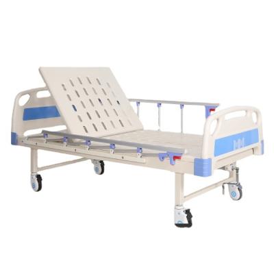 China Chinese Cheapest Price Single Crank Manual Medical Hospital Bed Clinic Nursing Single Bed With Fast Delivery Time for sale