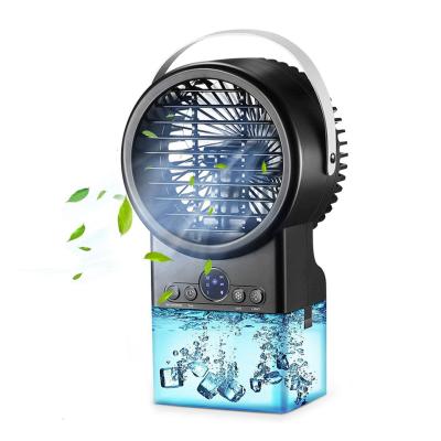 China 2021 New Design LED Display Cooler Best Selling Air Conditioner Desktop Fan Small Portable Space Use for sale