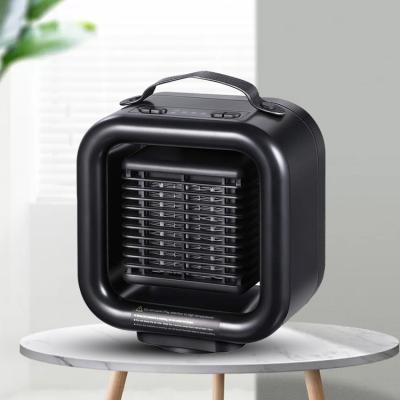 China Hotel Fan and Heater 2 in 1 Electric PTC Heater Portable Mini Plug In 650-1000W Rechargeable Electric Heaters for sale