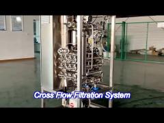 Automated Cross Flow Filtration System Self Cleaning Crossflow Membrane Filtration