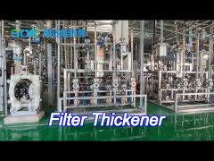 Metal Filter Thickener Small Footprint Industrial Filter Equipment