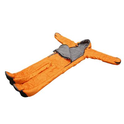 China Hybrid Type Outdoor Camping Sleeping Bag Cotton-padded Jacket With Storage Bag for sale