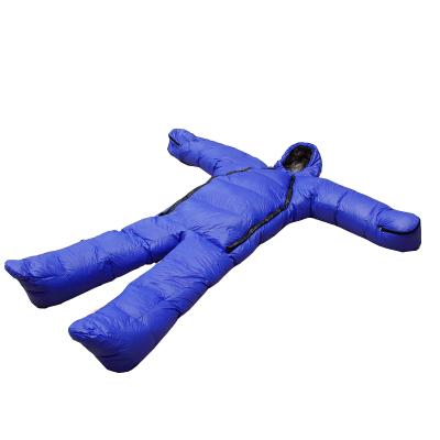 China Travel Portable Human Hybrid Type Shaped Sleeping Bag for sale