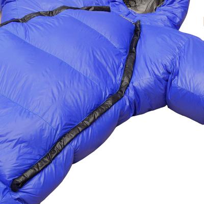 China Hybrid Type Waterproof Eider Rescue Blanket Down Double Rise Extreme Warm Sleeping Bag Cold Weather Travel Muslin Duck Blanket for sale