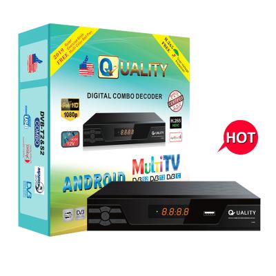 China OTHER HOT SELLING QUALITY H.265 DVB-T2+S2 1080P Set Top Box dvb s2 dvb s2 Combo Receiver with youtube cccam for sale