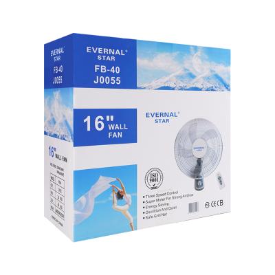 China Hotel EVERNAL STAR FB-40 Powerful Ventilador De Pared 5 AS Blades 18