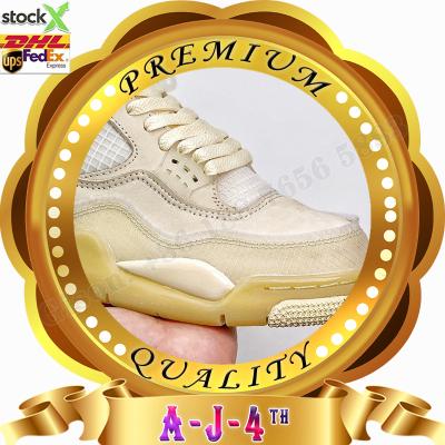 China Fashion Trend Original Quality Basketball Shoes Mens Putian OG TS Women Retro 4 Sport Sneakers Genuine Leather Shoes For Men for sale