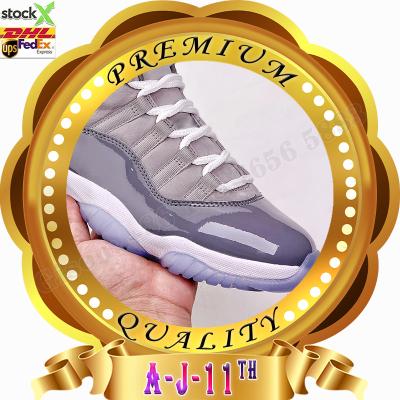 China Trend Famous Branded Cool Sport The Retro 11s Gray Bred Color Men Women Fashion Shoes Putian Yupoo Good Quality Basketball Sneaker For Men for sale