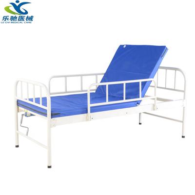 China Metal Home Adjustable Semi-Fowler Manual Hospital Bed for sale