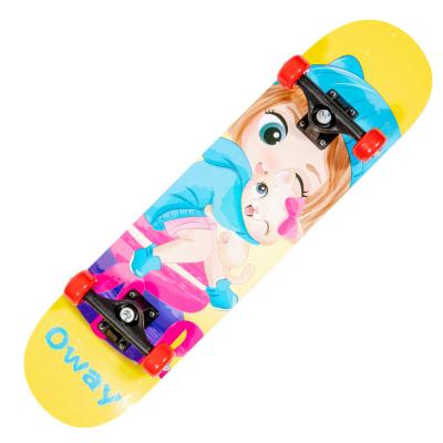 China Durable 31 Inch 7 Layers Maple Complete Skateboard Deck For Kids Beginner Boys Girls Teen Skate Board for sale