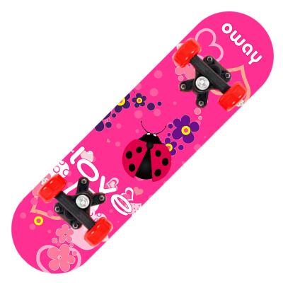 China Goods Wholesale Cheap Durable 17 24 Inch Round Covers 7 Layers Maple Full Board Skateboard Bat Board For Kids Beginner for sale