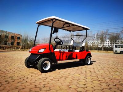 China 150AH elektrische Kar Vier van het Autogolf Wheeler Battery Operated Golf Cart Te koop