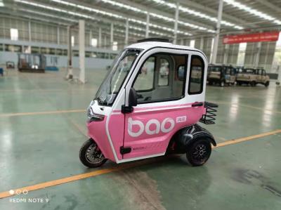 China 500W fechou o triciclo elétrico para a rua Trike fechado legal da roda dos adultos 3 à venda