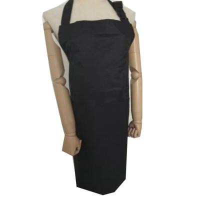 China Eco-friendly Dishwasher Apron Black Waterproof Apron Waterproof Bib Waiter for sale