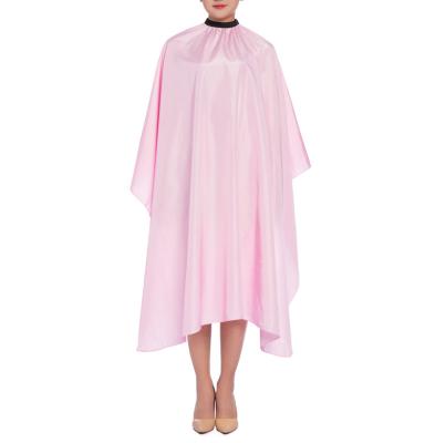 China Logo Barber Cape Pink Salon Capes Custom Made Waterproof Logo Cape for sale