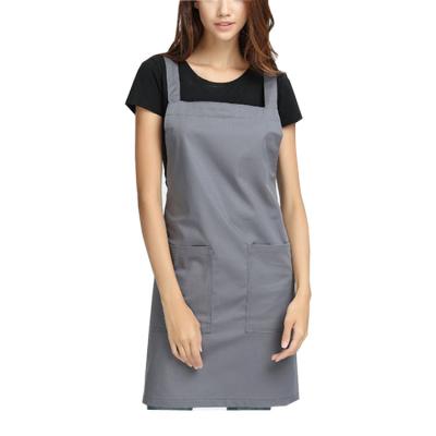 China Eco-Friendly Custom Made Vintage Chef Japanese Style Apron Cross Apron For Cafe for sale