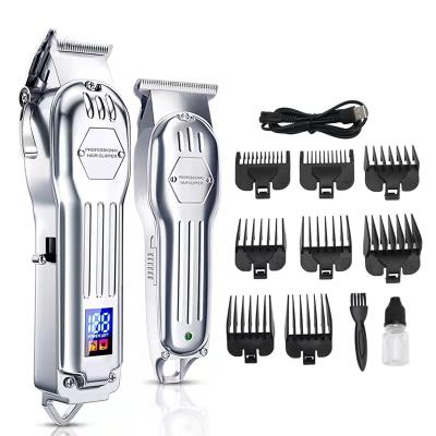 China RV Newly Design Metal Usb Rechargeable Cordless Hair Trimmer Professional Electric Hair Clipper For Men for sale