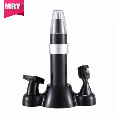 China Easy Take Down Blade and Washable MRY 3 in 1 Nose Trimmer Set Nose Ear Hair Trimmer Attached Electric Nose Clippers for sale